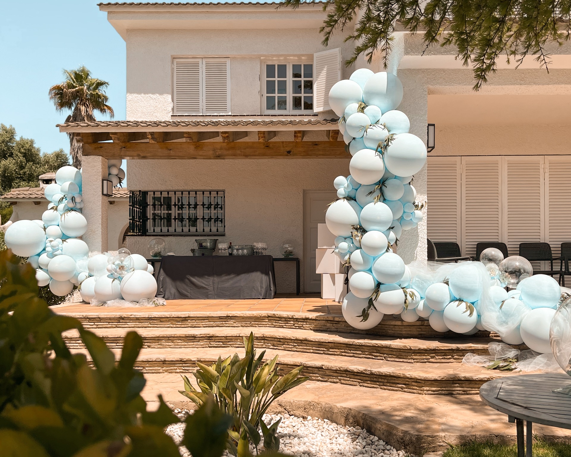 Decoración con globos para boda Barcelona