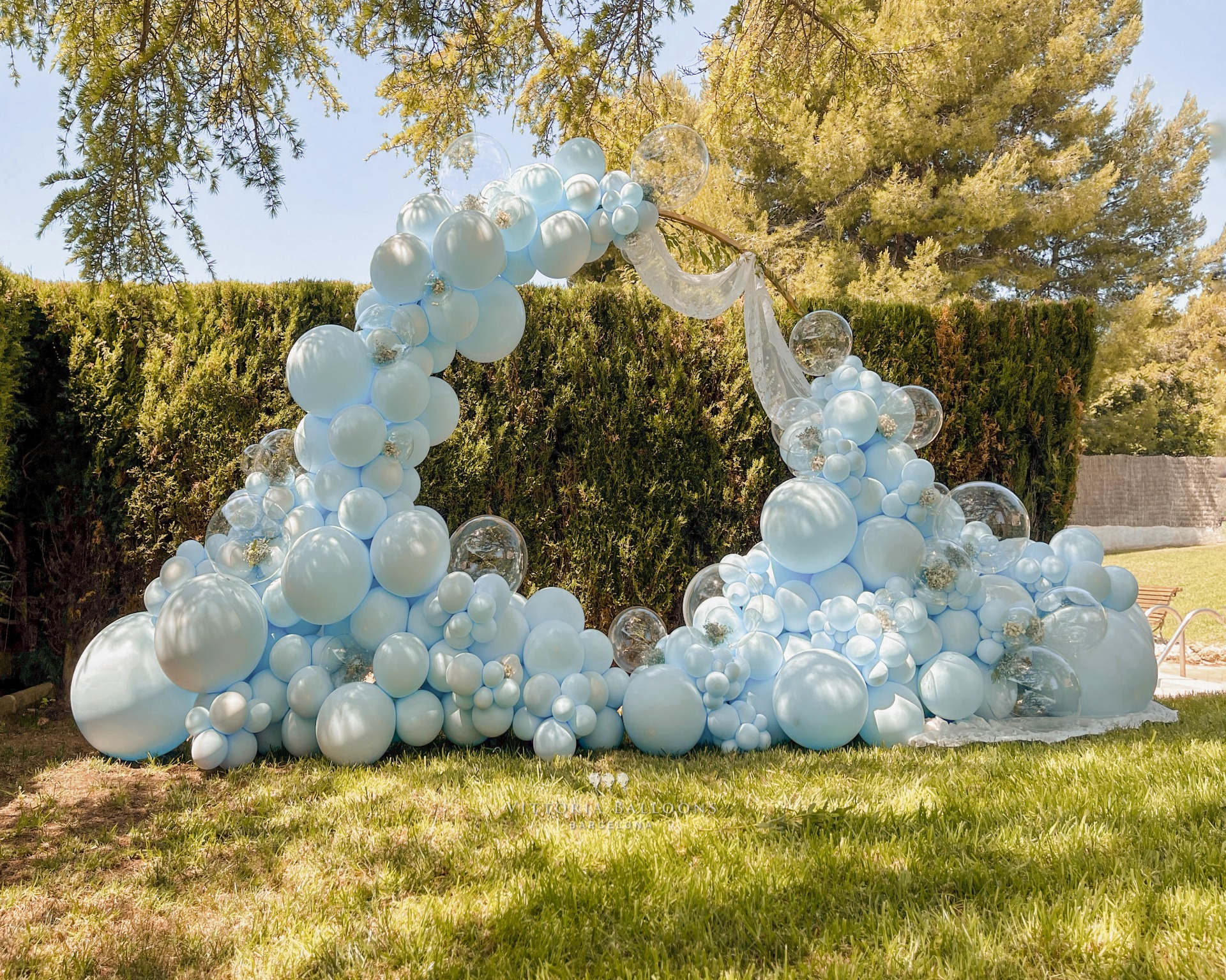 Photocall globos para boda Barcelona