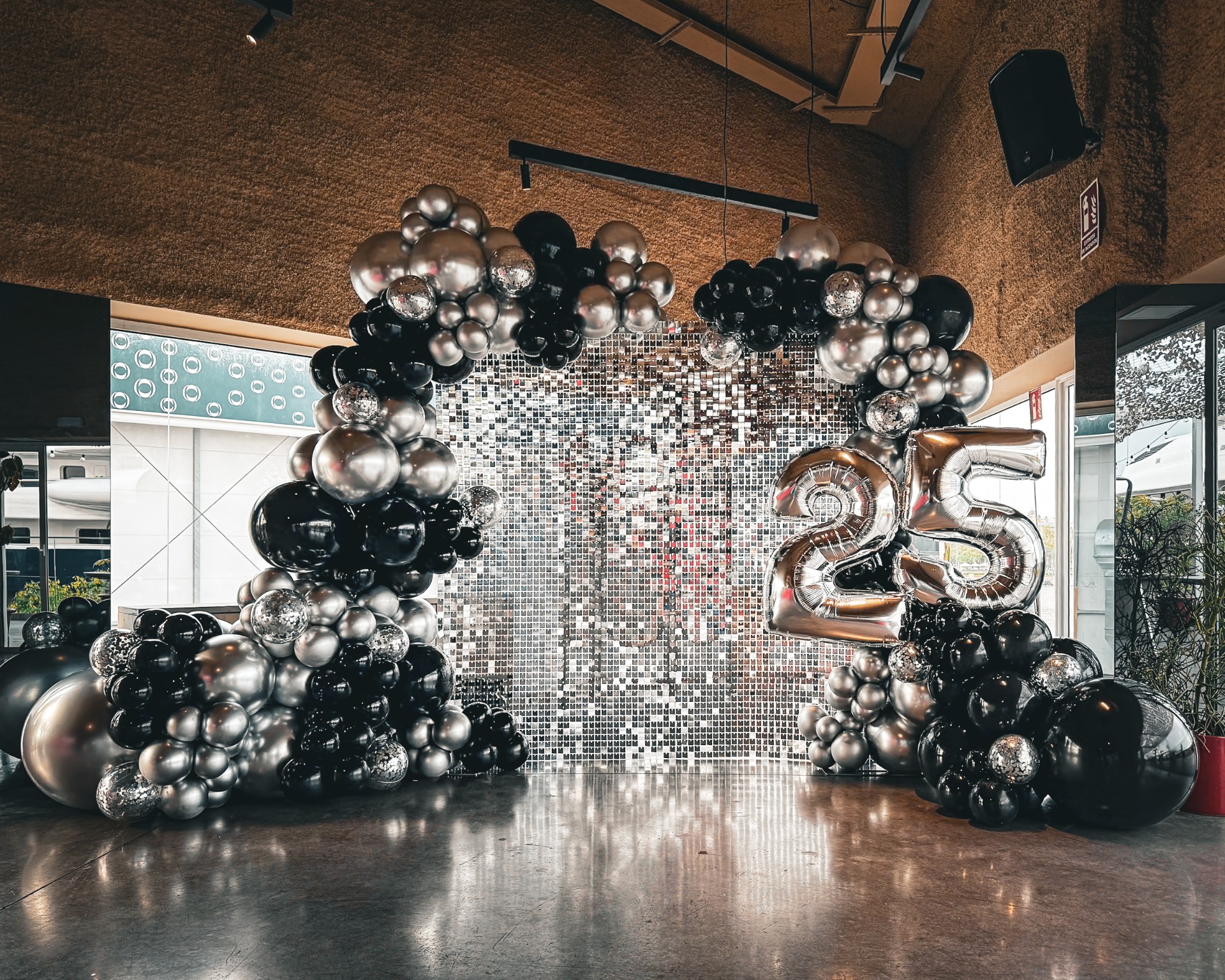 Photocall globos cumpleaños Barceloneta