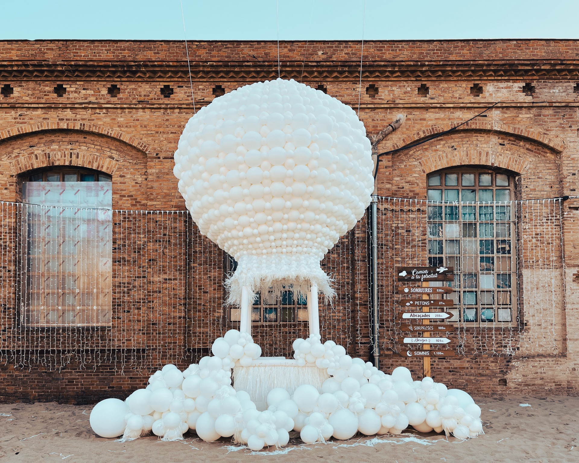 Escultura globos gigante